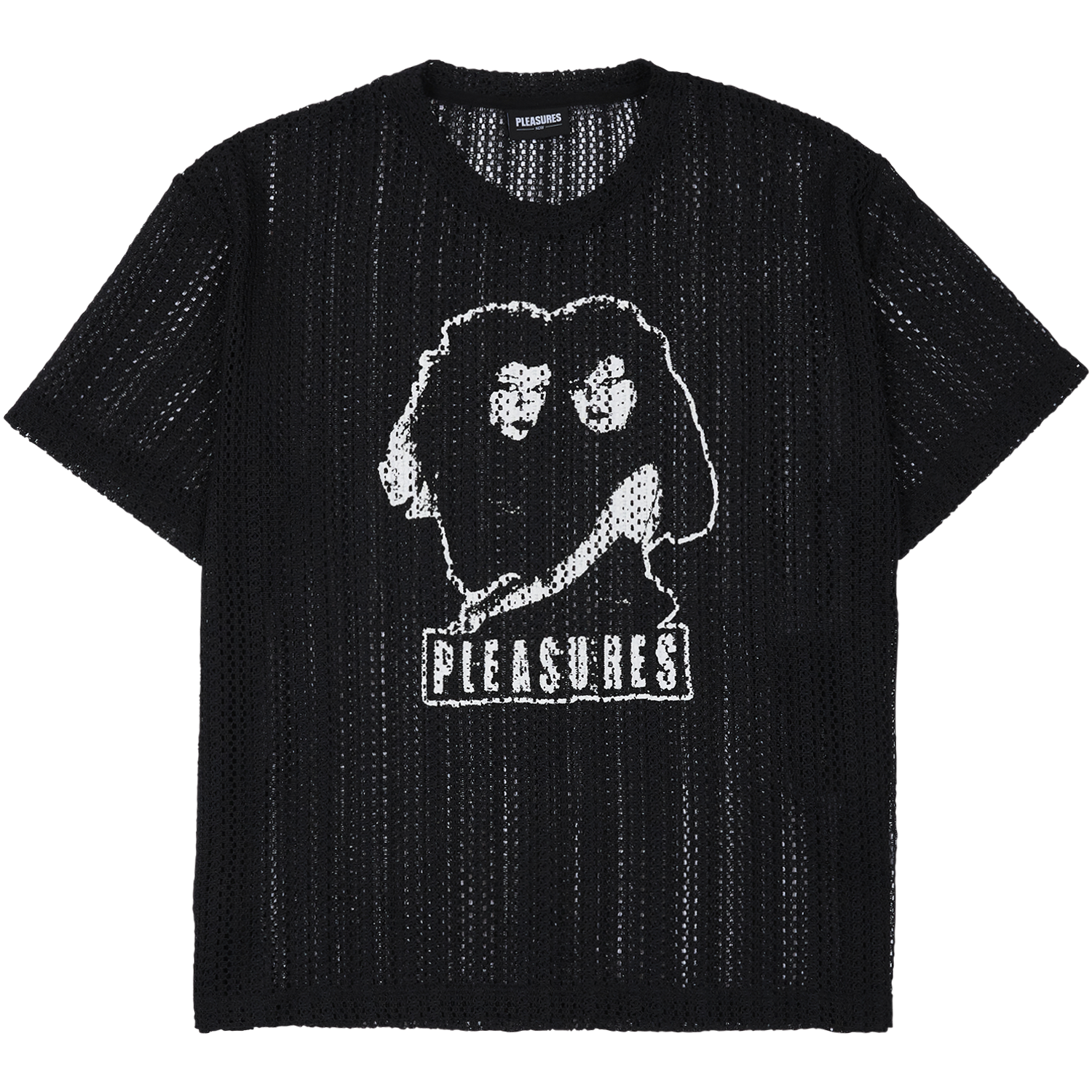 Pleasures Volume Mesh T-Shirt 'Black'