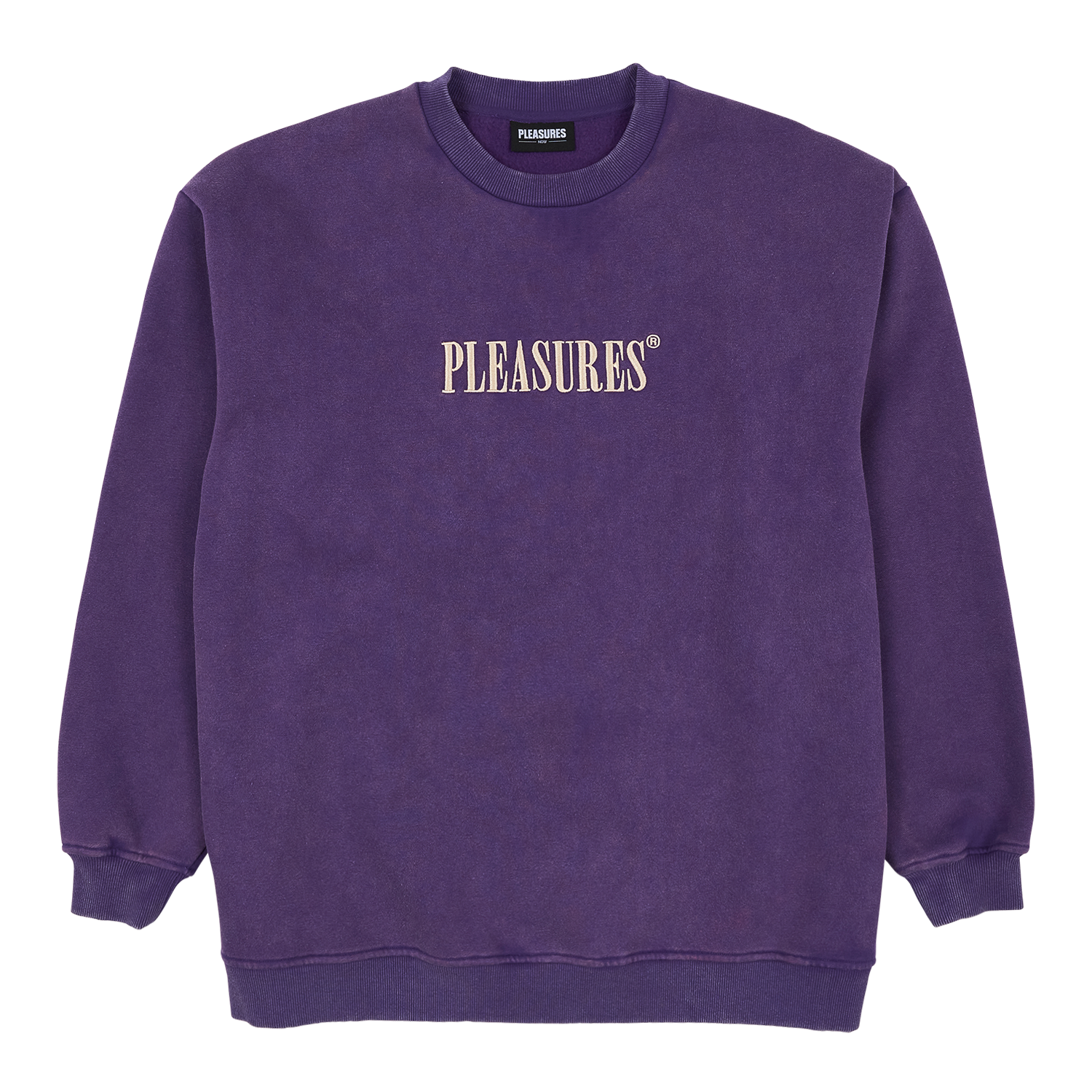 Pleasures Sour Washed Crewneck 'Purple'