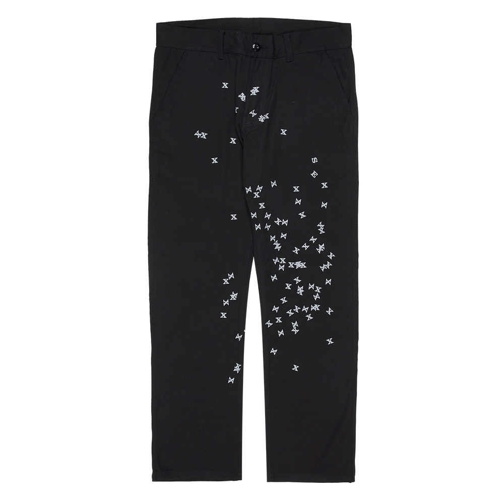
                  
                    Load image into Gallery viewer, Pleasures Vomit Printed Trousers &amp;#39;Black&amp;#39;
                  
                