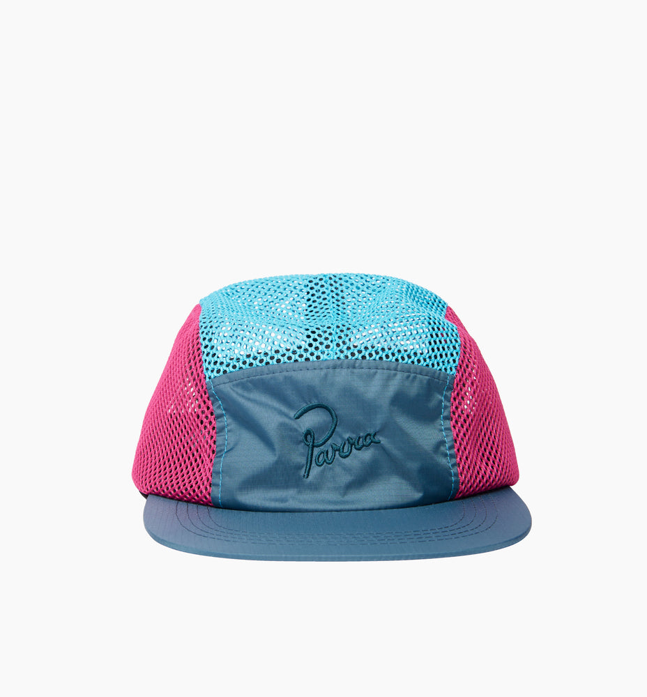 
                  
                    Load image into Gallery viewer, by Parra Run Away Logo Mesh Volley Cap &amp;#39;Multi&amp;#39;
                  
                