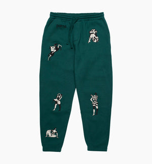 
                  
                    Load image into Gallery viewer, by Parra Life Experience Sweatpants &amp;#39;Pine Green&amp;#39;
                  
                