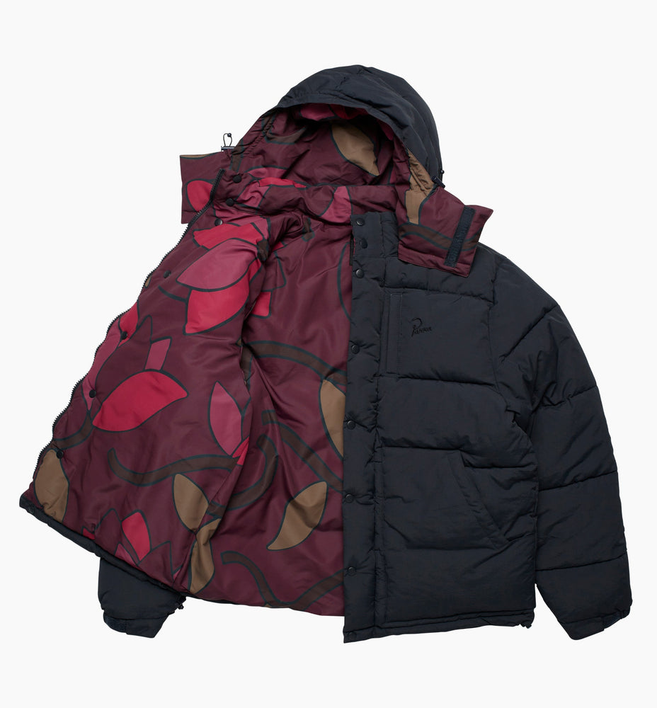 
                  
                    Load image into Gallery viewer, by Parra The Secret Garden Puffer Jacket &amp;#39;Navy Blue&amp;#39;
                  
                