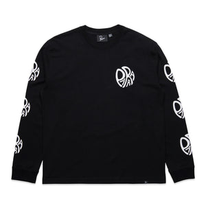 
                  
                    Load image into Gallery viewer, by Parra Circle Tweak Logo Long Sleeve &amp;#39;Black&amp;#39;
                  
                