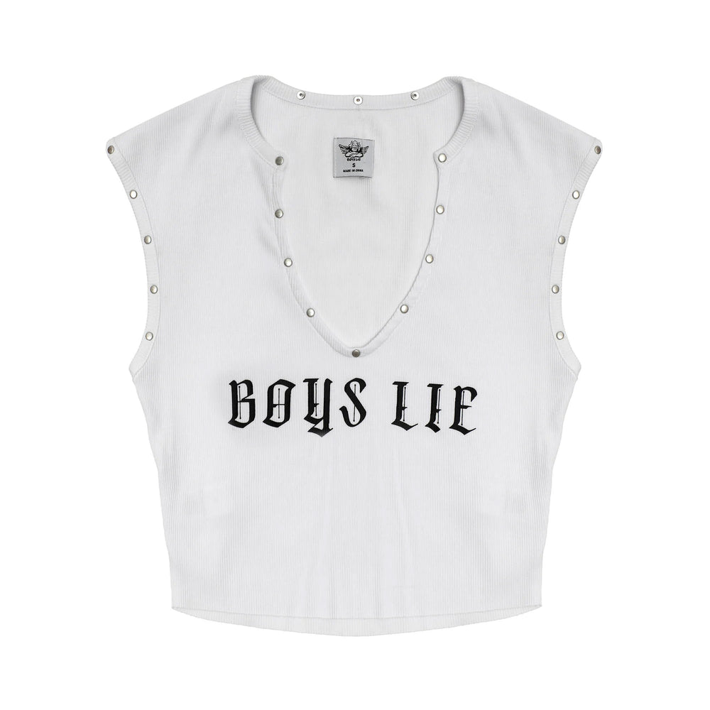 Boys Lie Rebel Tank 'White'