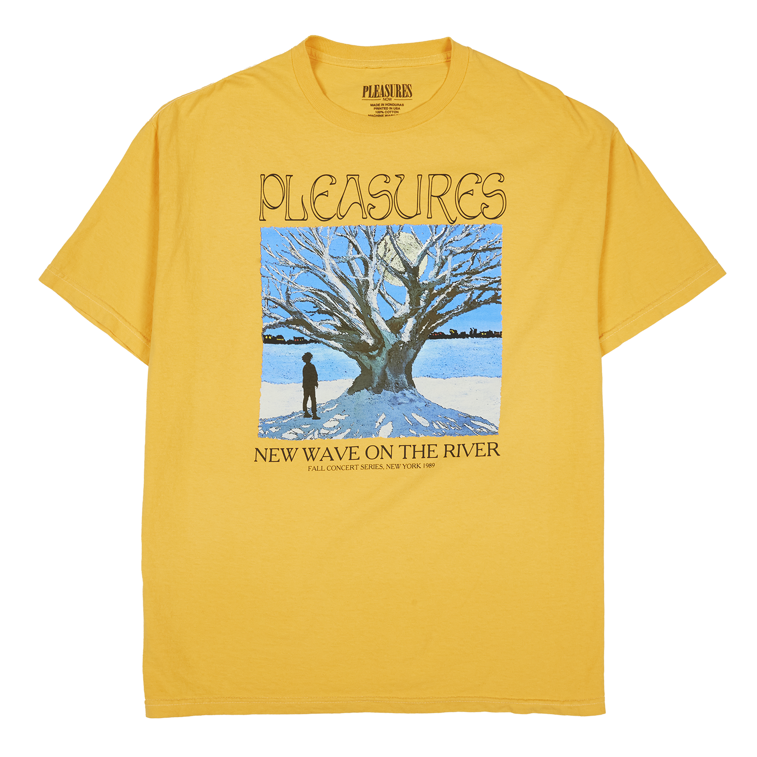 Pleasures River Pigment Dye T-Shirt 'Squash'