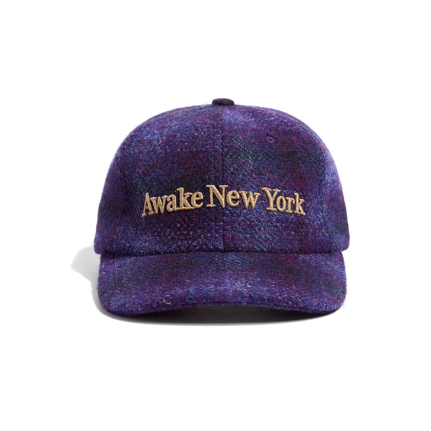 Awake Harris Tweed 6-Panel Hat 'Purple'