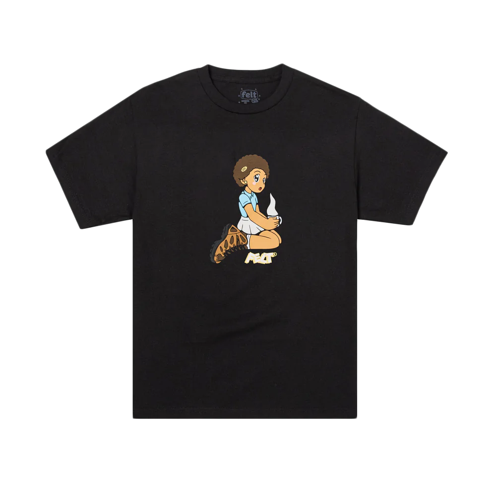 Felt Tea With Me T-Shirt 'Black'