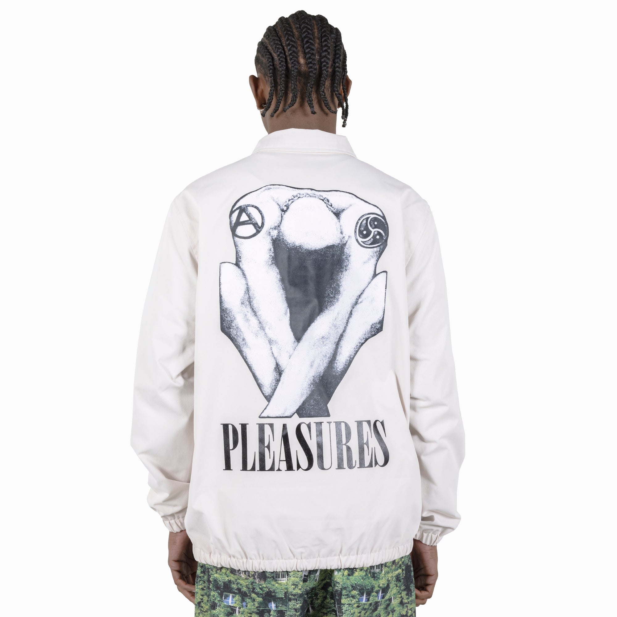 Pleasures Bended Coach Jacket 'White'