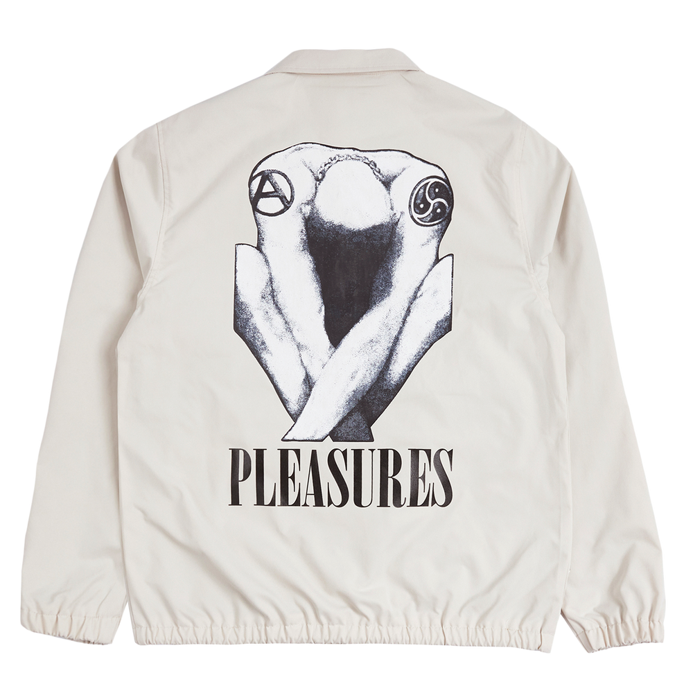 
                  
                    Load image into Gallery viewer, Pleasures Bended Coach Jacket &amp;#39;White&amp;#39;
                  
                