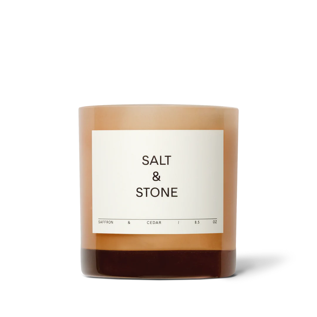 Salt & Stone Saffron & Cedar Candle