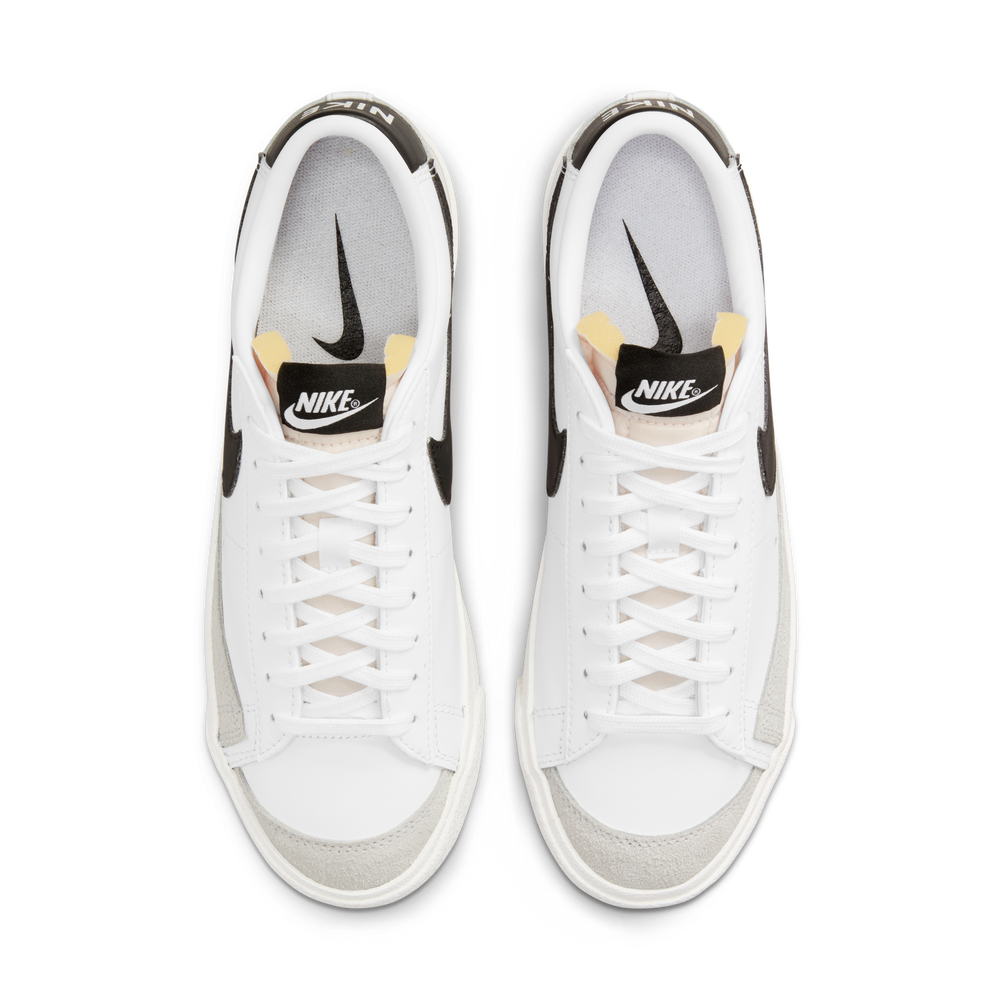 
                  
                    Load image into Gallery viewer, Womens Nike Blazer Low &amp;#39;77 &amp;#39;White/ Black Heel&amp;#39;
                  
                