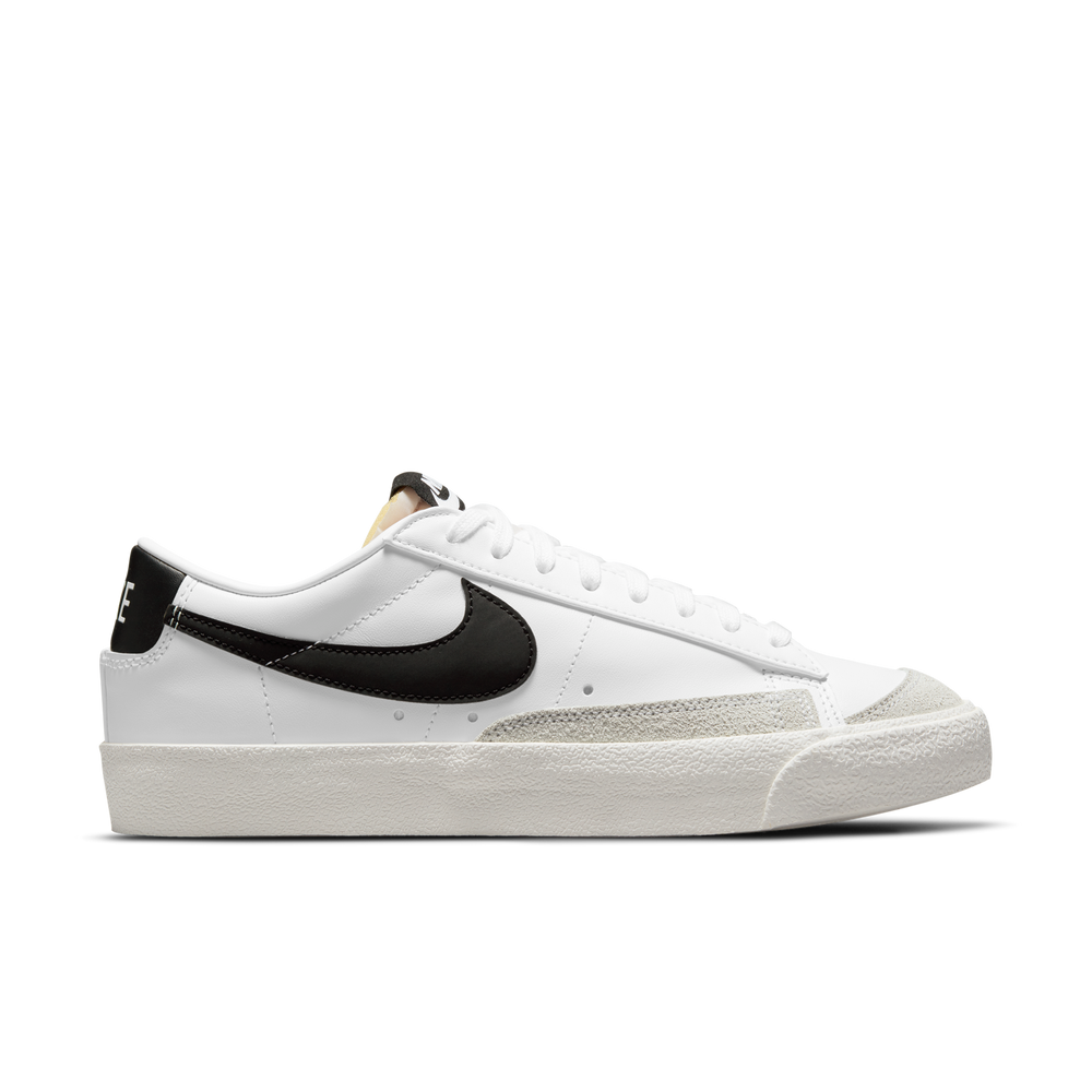Womens Nike Blazer Low '77 'White/ Black Heel'