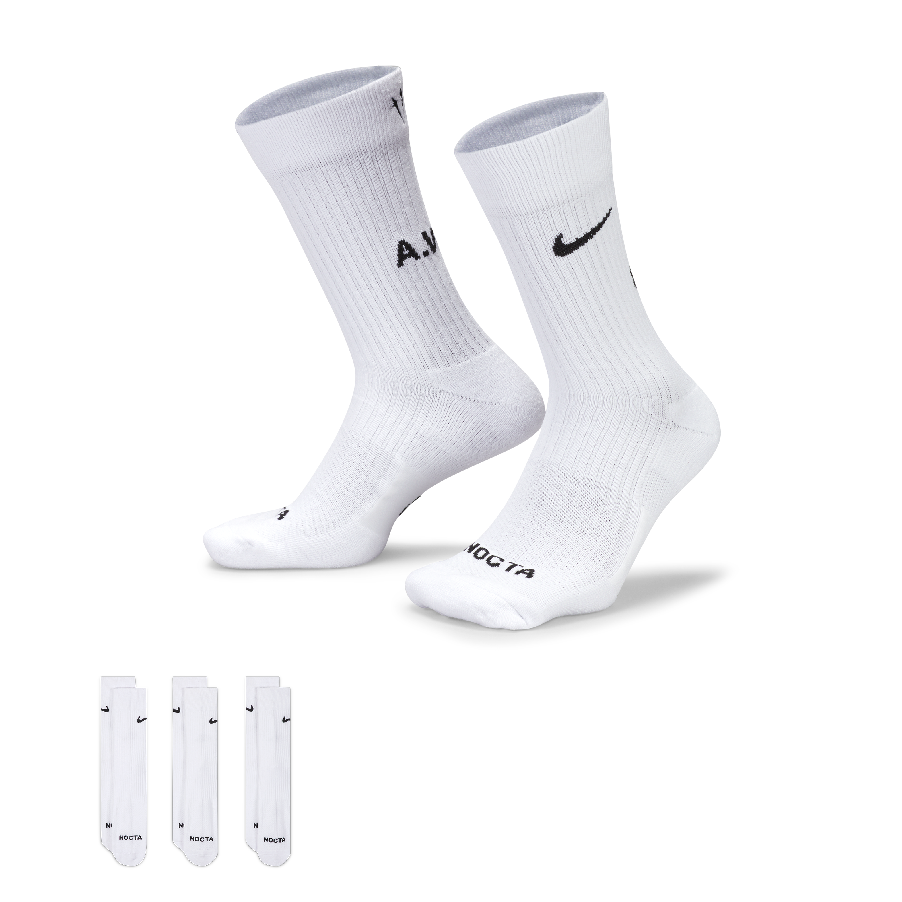 NOCTA x Nike Crew Socks 'White'