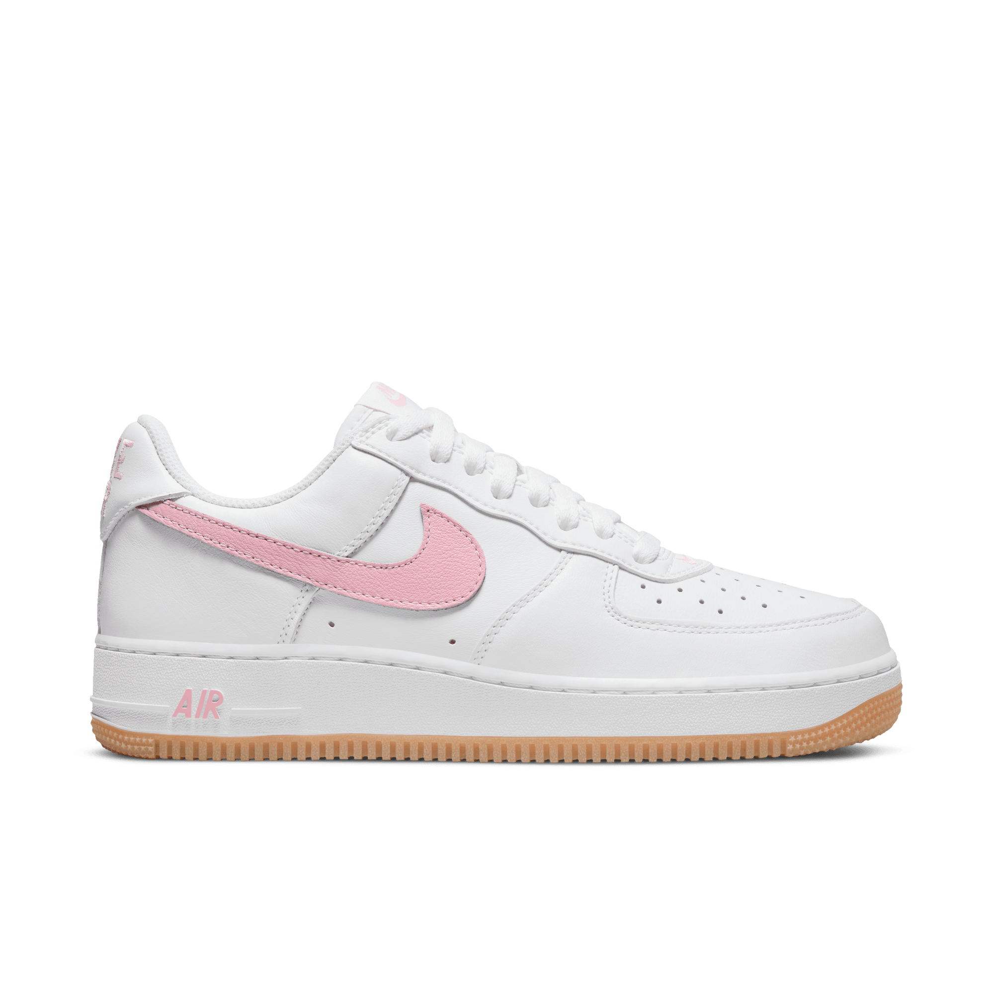White air force with pink tick hotsell