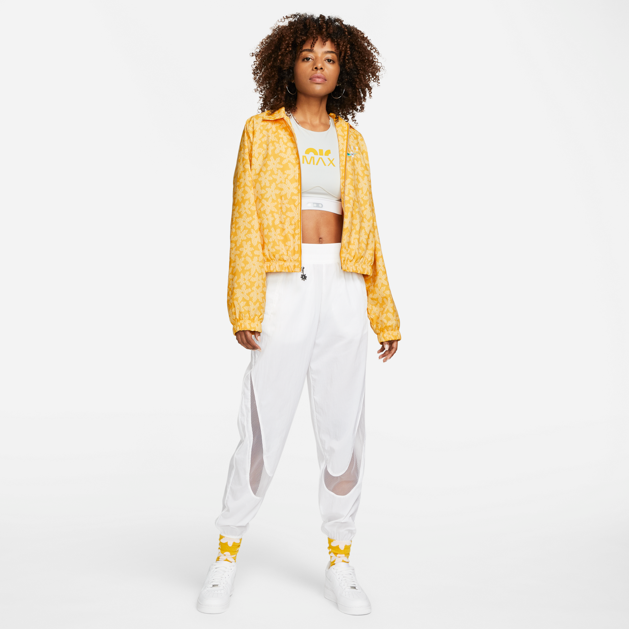 Womens nike yellow deals tracksuit