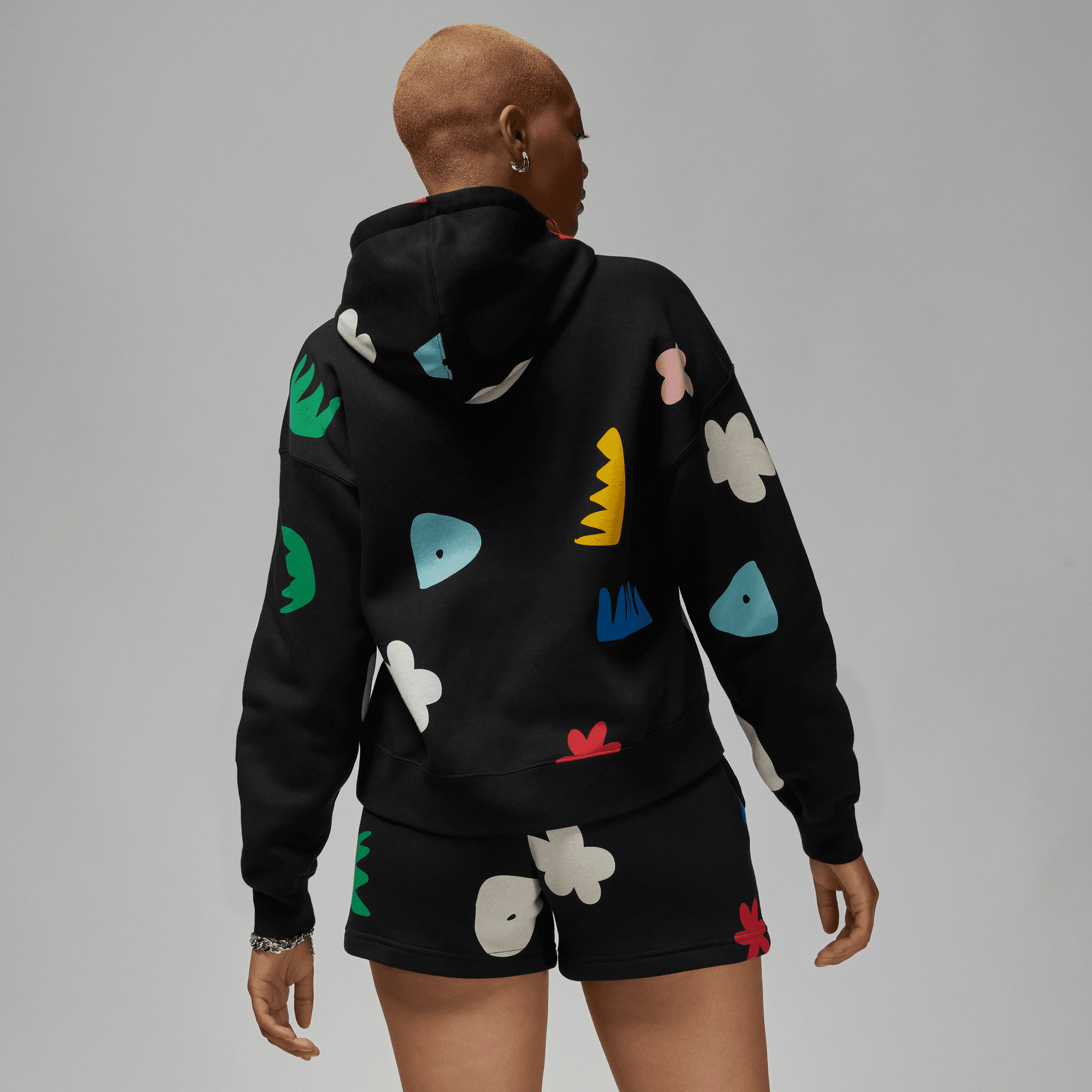 Womens Jordan Artist Series x Mia Lee Fleece Hoodie 'Black'