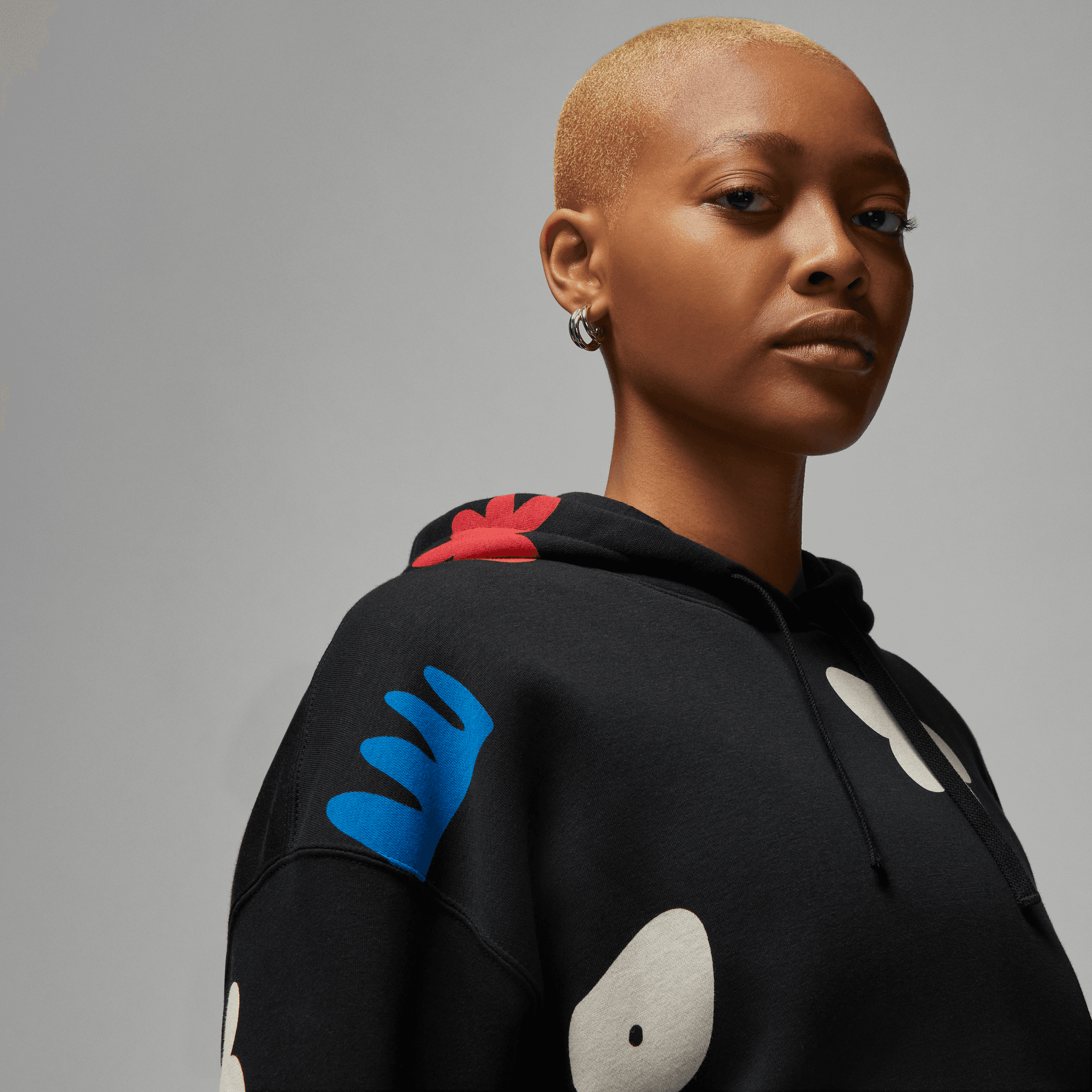 Womens Jordan Artist Series x Mia Lee Fleece Hoodie 'Black'