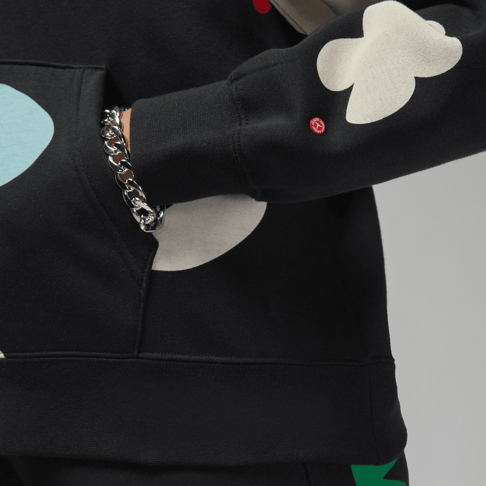 Womens Jordan Artist Series x Mia Lee Fleece Hoodie 'Black'