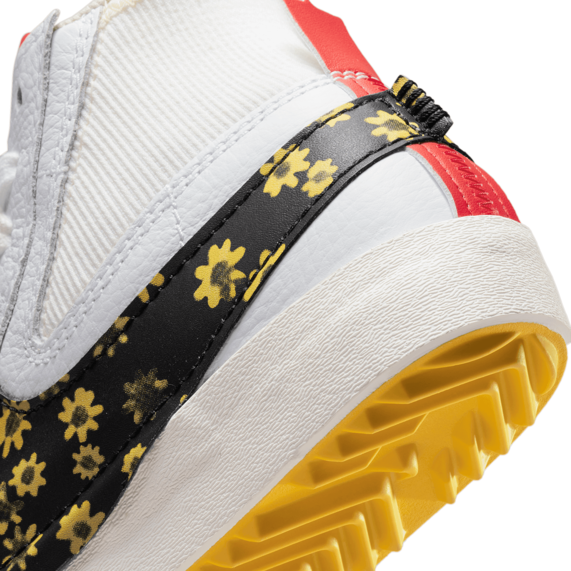Nike, Shoes, Nike Mens Blazer Mid 77 Jumbo White Floral Flower Yellow  Shoes Dq76390