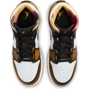 
                  
                    Load image into Gallery viewer, Youth Air Jordan 1 Mid SE (GS) &amp;#39;Orange Wear Away&amp;#39;
                  
                
