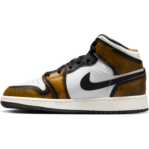 
                  
                    Load image into Gallery viewer, Youth Air Jordan 1 Mid SE (GS) &amp;#39;Orange Wear Away&amp;#39;
                  
                