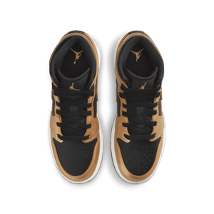 
                  
                    Load image into Gallery viewer, Youth Air Jordan 1 Mid SE &amp;#39;Metallic Gold&amp;#39;
                  
                