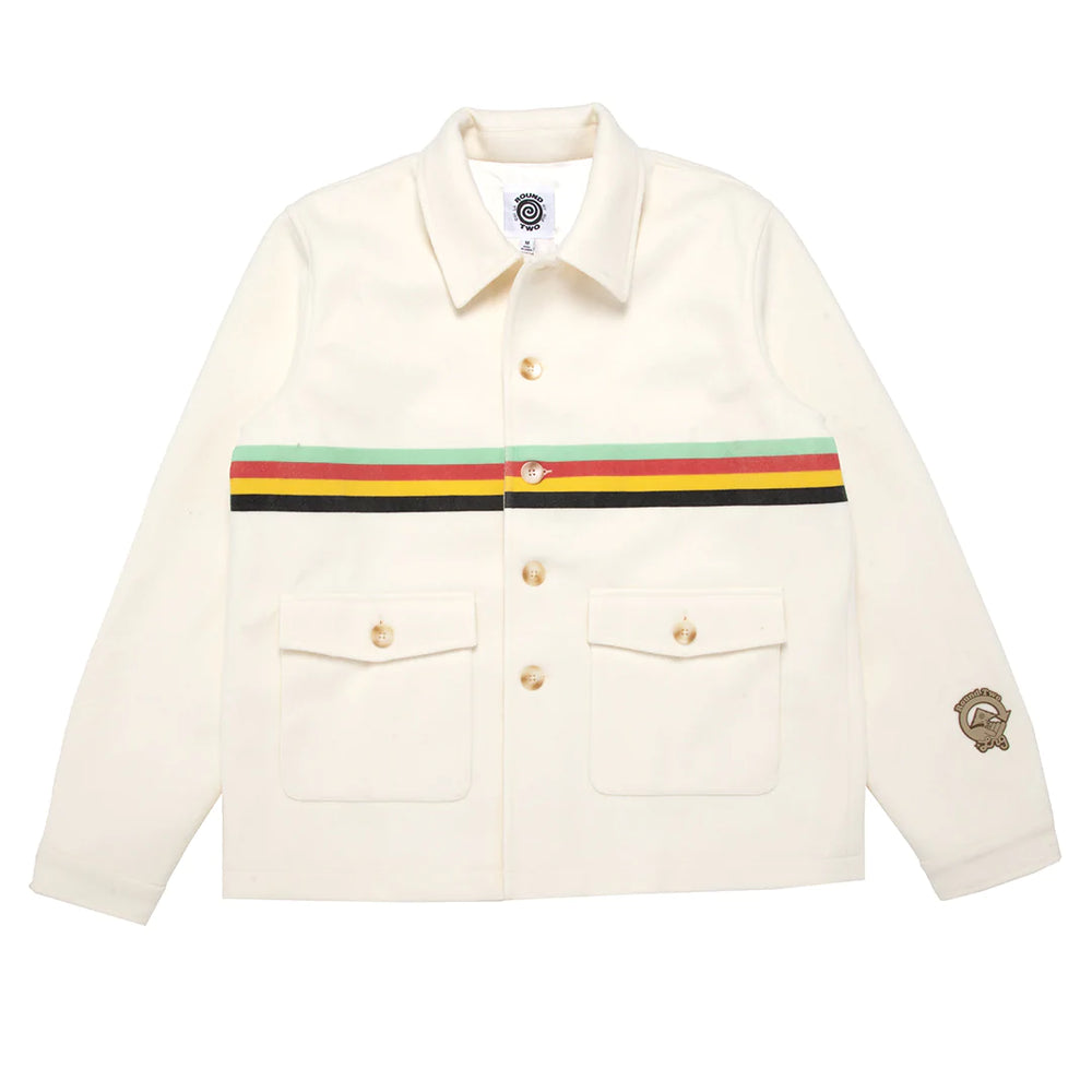 
                  
                    Load image into Gallery viewer, Round Two x LRG Stripe Coat &amp;#39;White&amp;#39;
                  
                