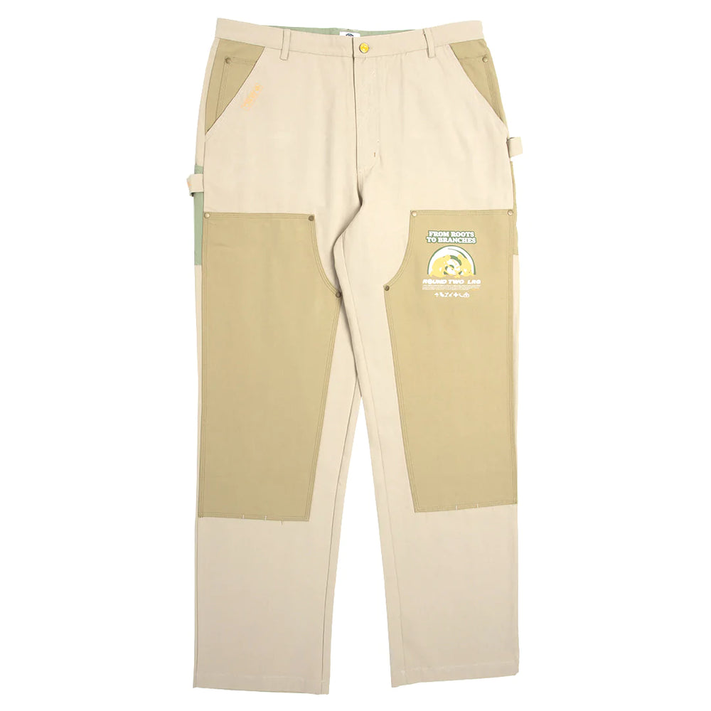 
                  
                    Load image into Gallery viewer, Round Two x LRG Rugged Desert Eagle Double Knee Pants &amp;#39;Tan&amp;#39;
                  
                