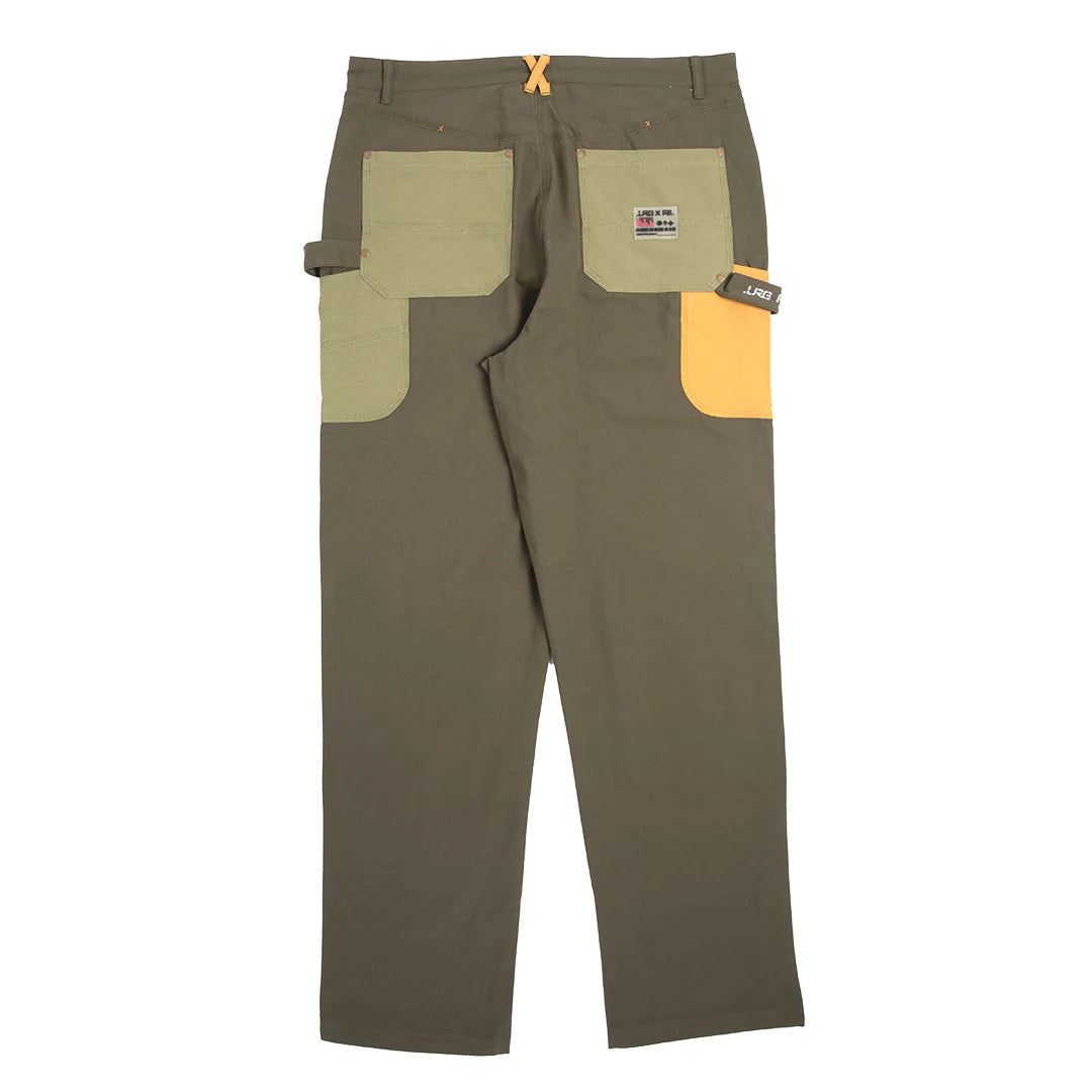 Round Two x LRG Rugged Desert Eagle Double Knee Pants 'Moss'