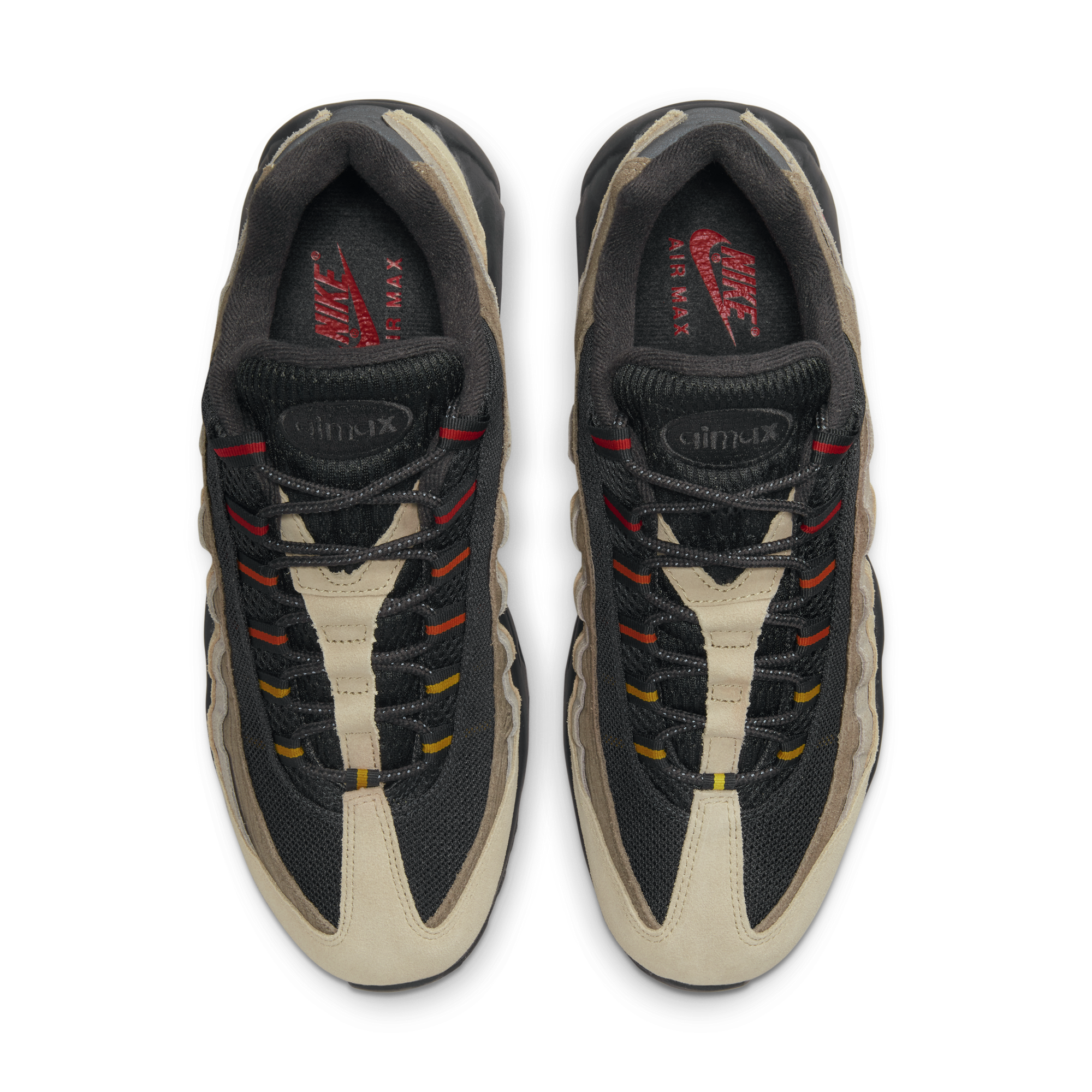 Air max 95 off 2025 white black
