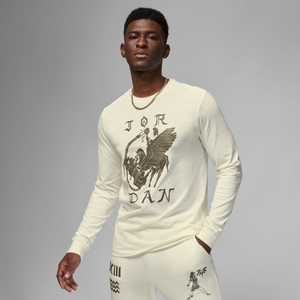 
                  
                    Load image into Gallery viewer, Jordan Artist Series by Umar Rashid Long Sleeve T-Shirt &amp;#39;Sail&amp;#39;
                  
                