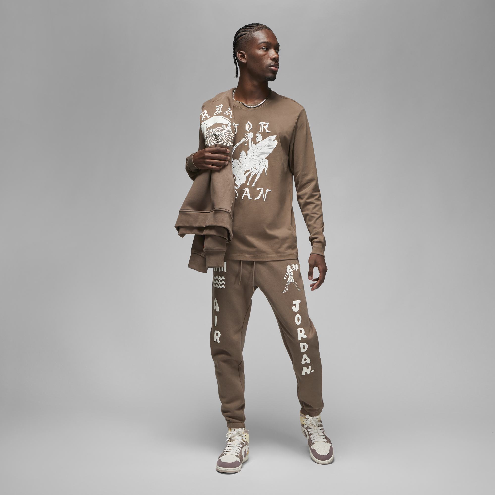 Jordan Artist Series by Umar Rashid Long Sleeve T-Shirt 'Palomino'