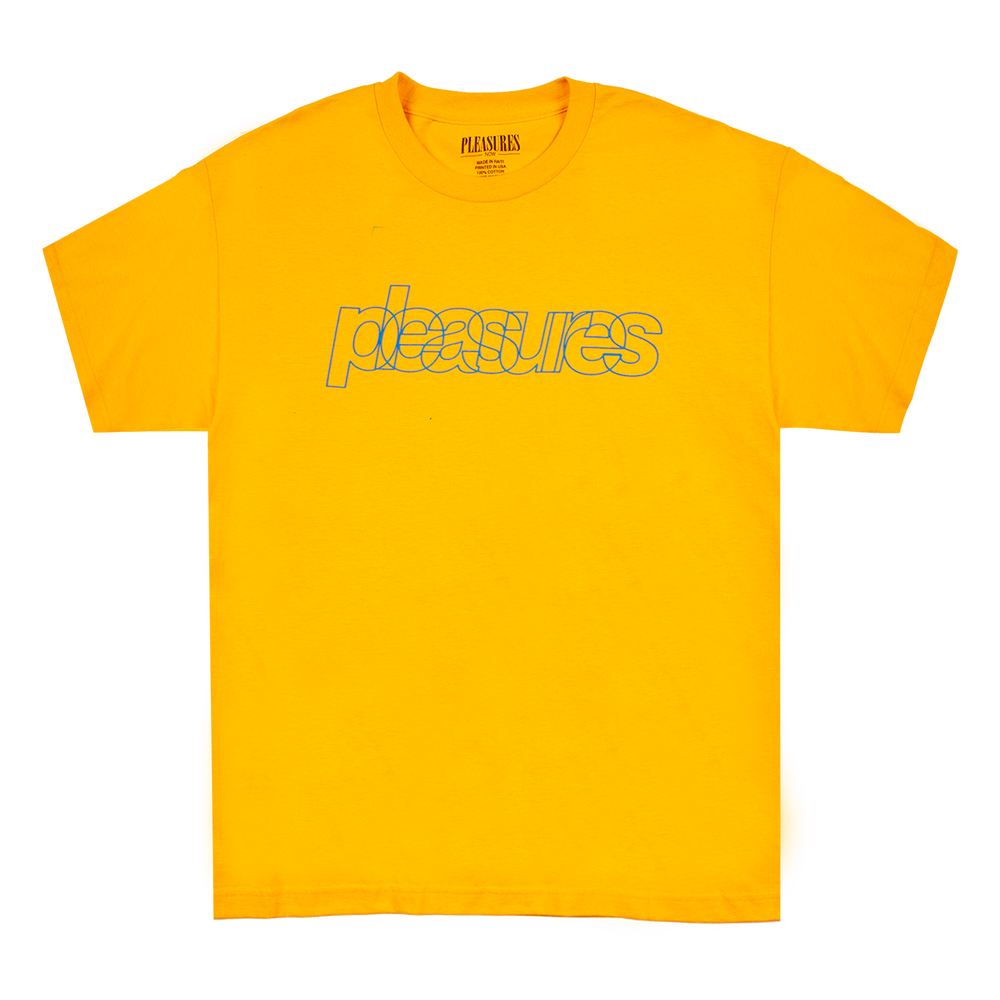 
                  
                    Load image into Gallery viewer, Pleasures Flight T-Shirt &amp;#39;Gold&amp;#39;
                  
                