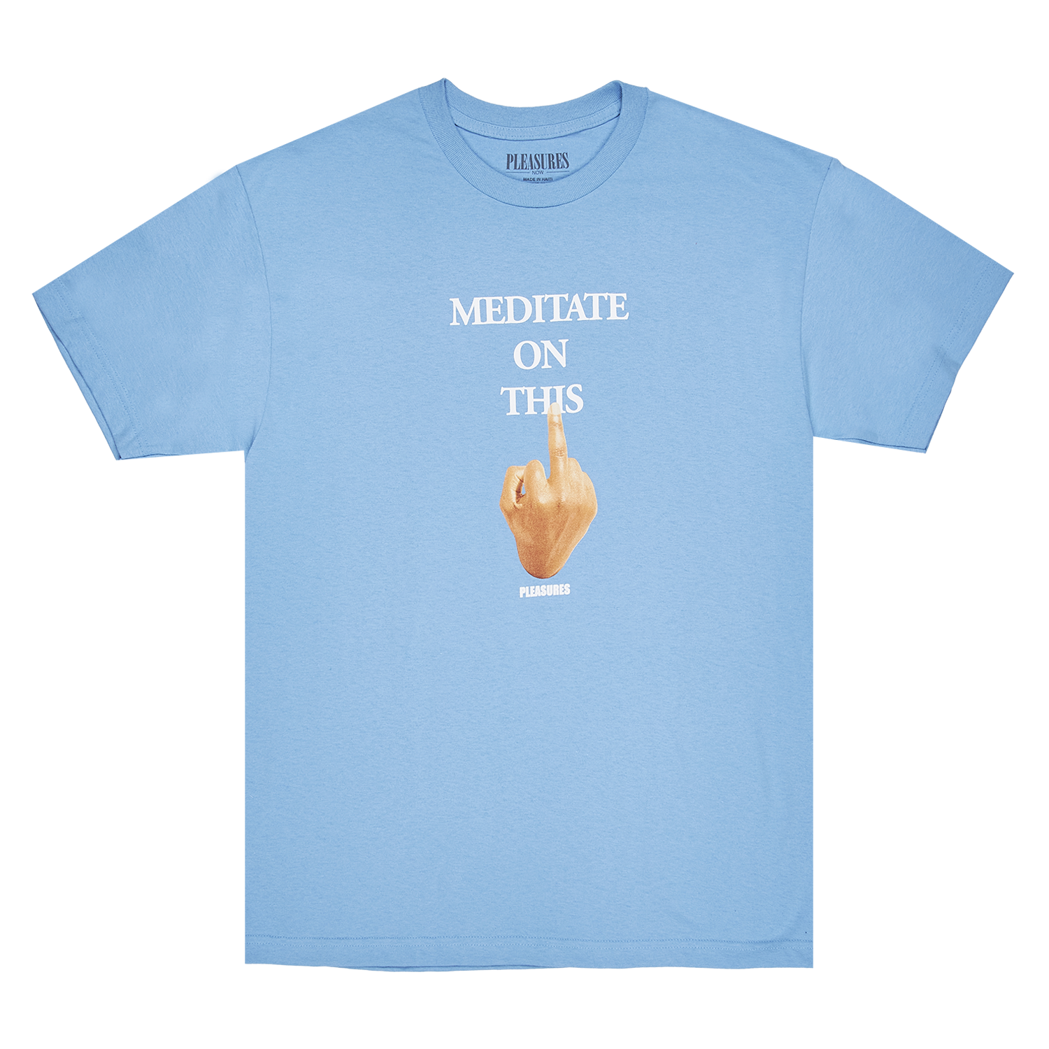 Pleasures Message T-Shirt 'Carolina Blue'