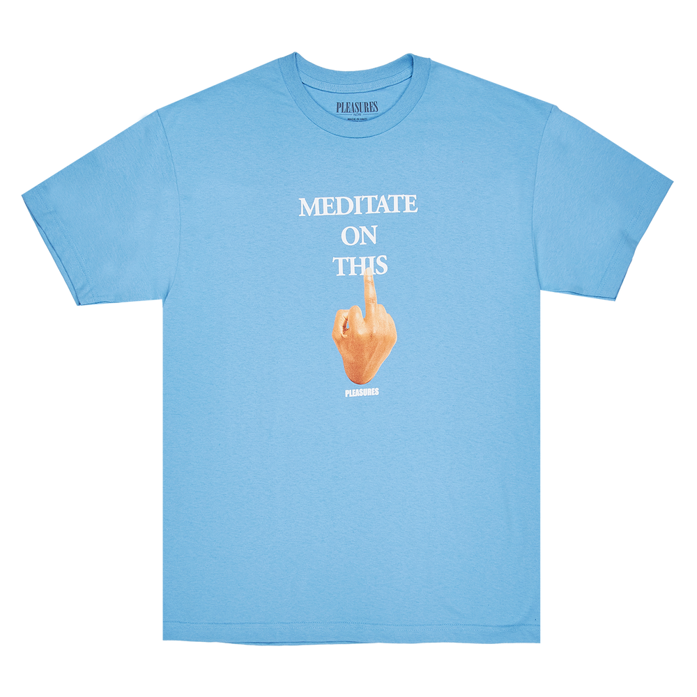 Pleasures Message T-Shirt 'Carolina Blue'