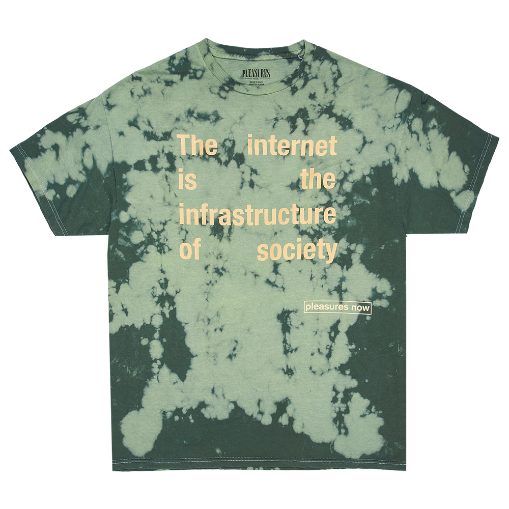 
                  
                    Load image into Gallery viewer, Pleasures Internet Dyed T-Shirt &amp;#39;Green&amp;#39;
                  
                