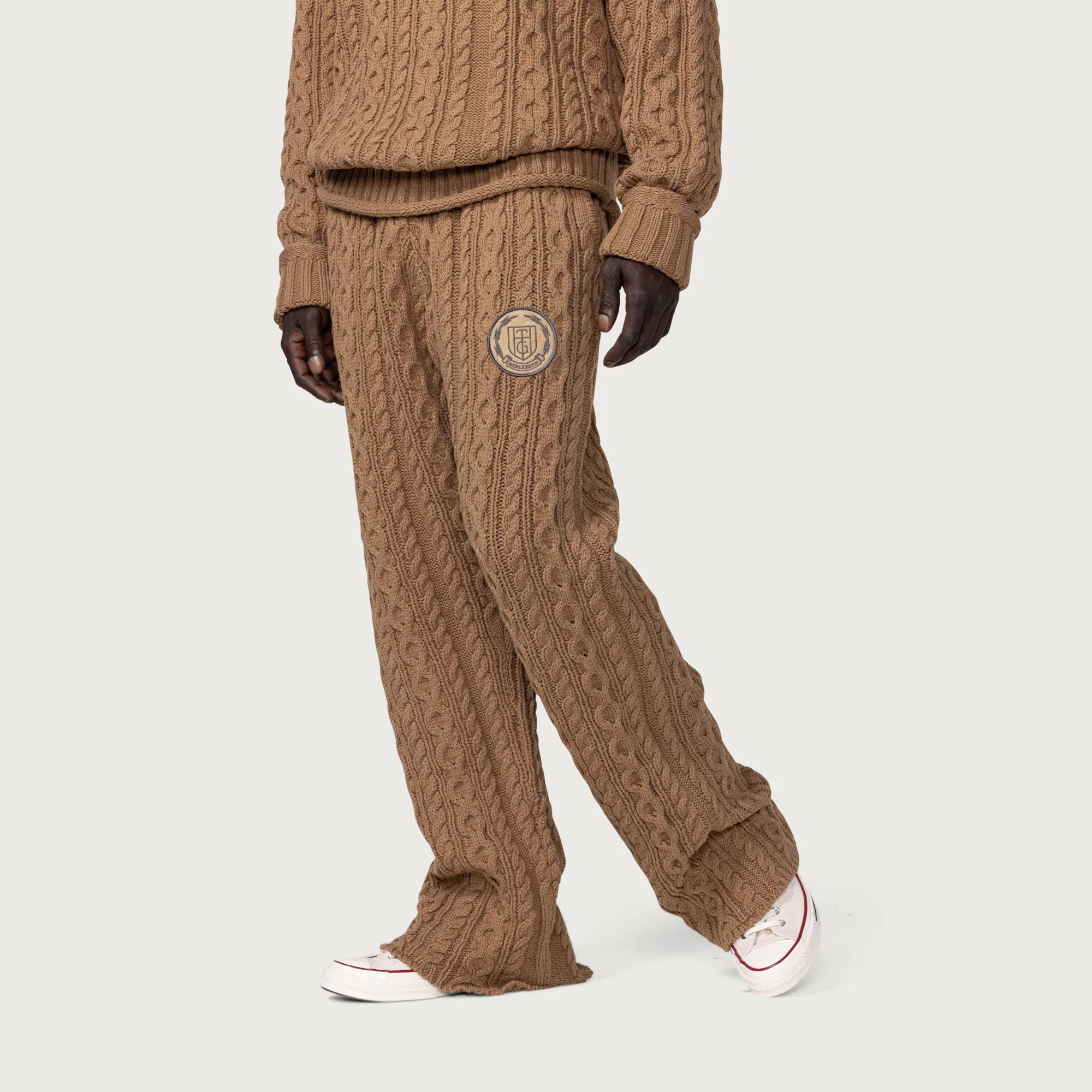 Honor The Gift Year Round Cable Knit Pants 'Tan'