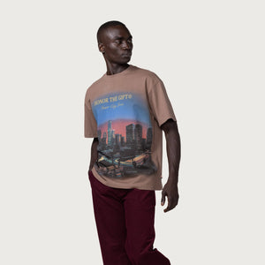 
                  
                    Load image into Gallery viewer, Honor The Gift Nightshift T-Shirt &amp;#39;Brown&amp;#39;
                  
                
