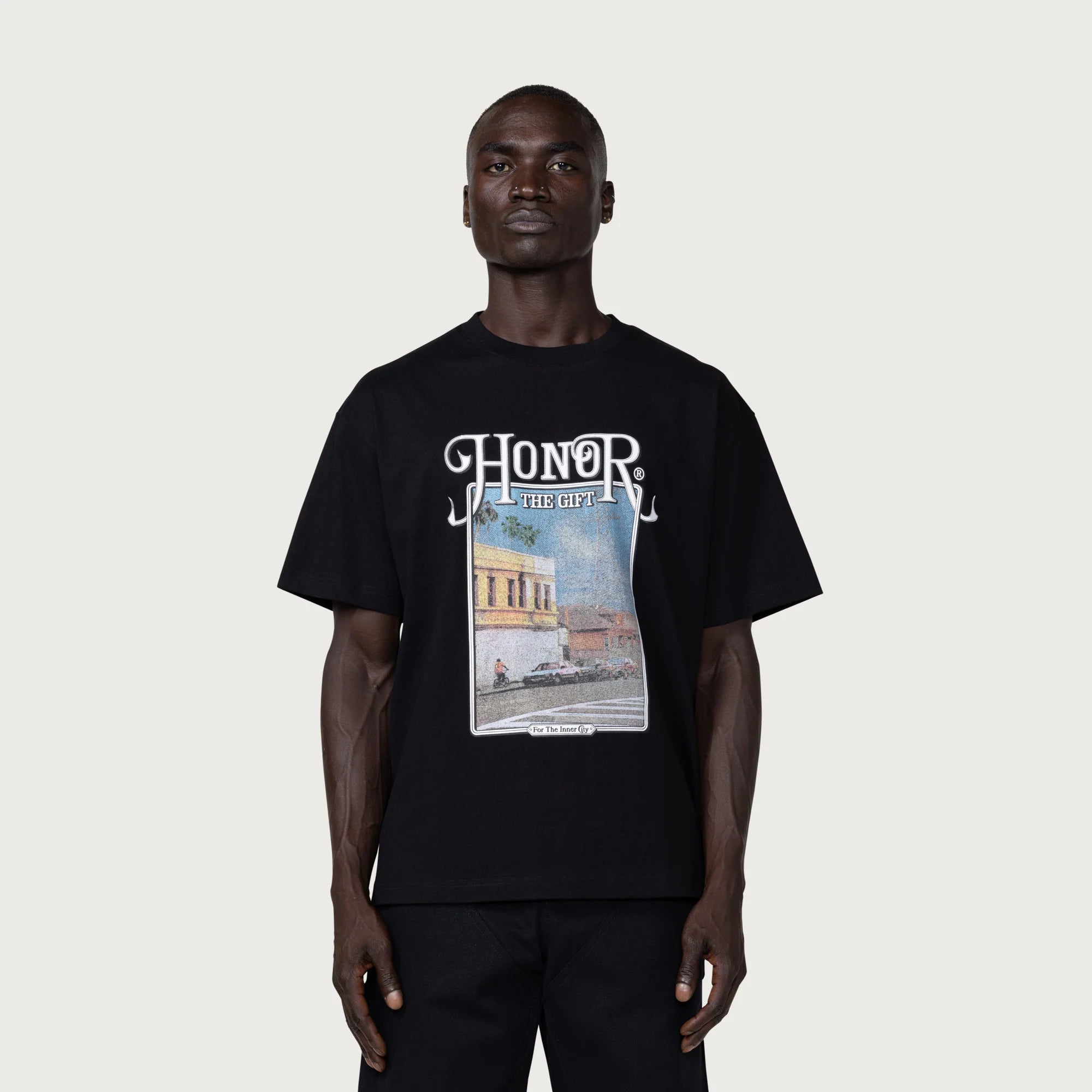 Honor The Gift Our Block T-Shirt 'Black'