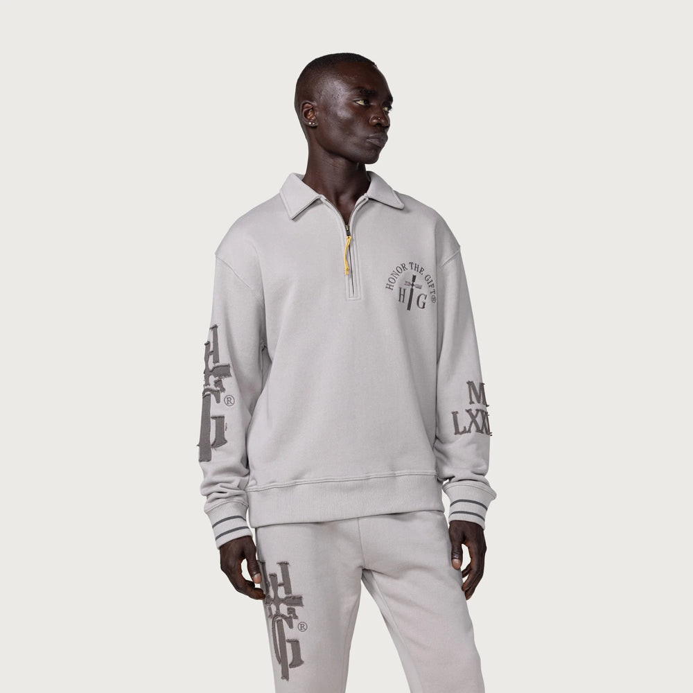 
                  
                    Load image into Gallery viewer, Honor The Gift Prep School Henley &amp;#39;Grey&amp;#39;
                  
                