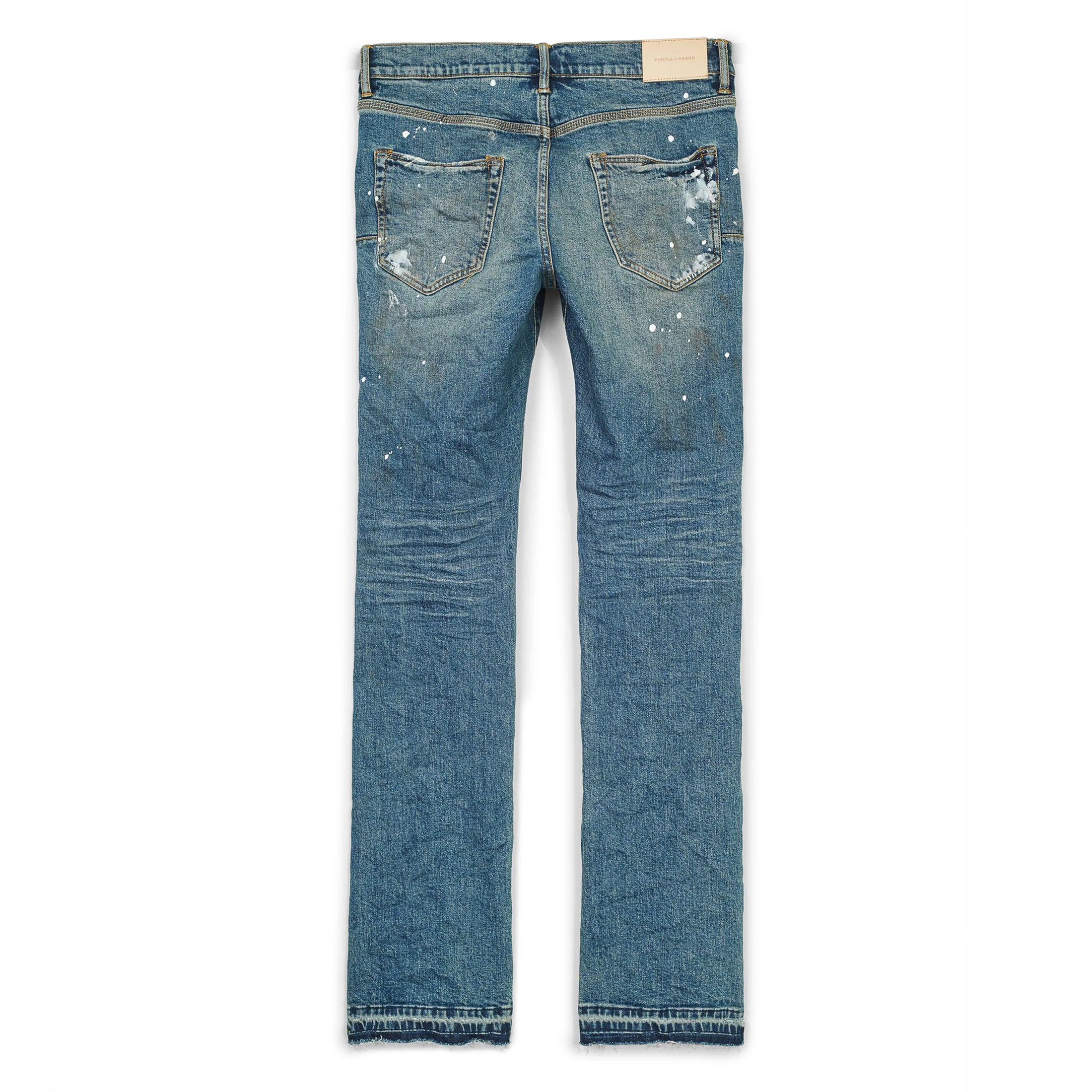 Purple Brand P001 Indigo Dirty Vintage White Paint Jean