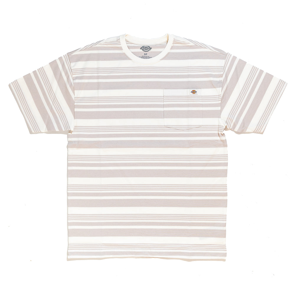 Dickies S/S Stripe Pocket Tee 'White'