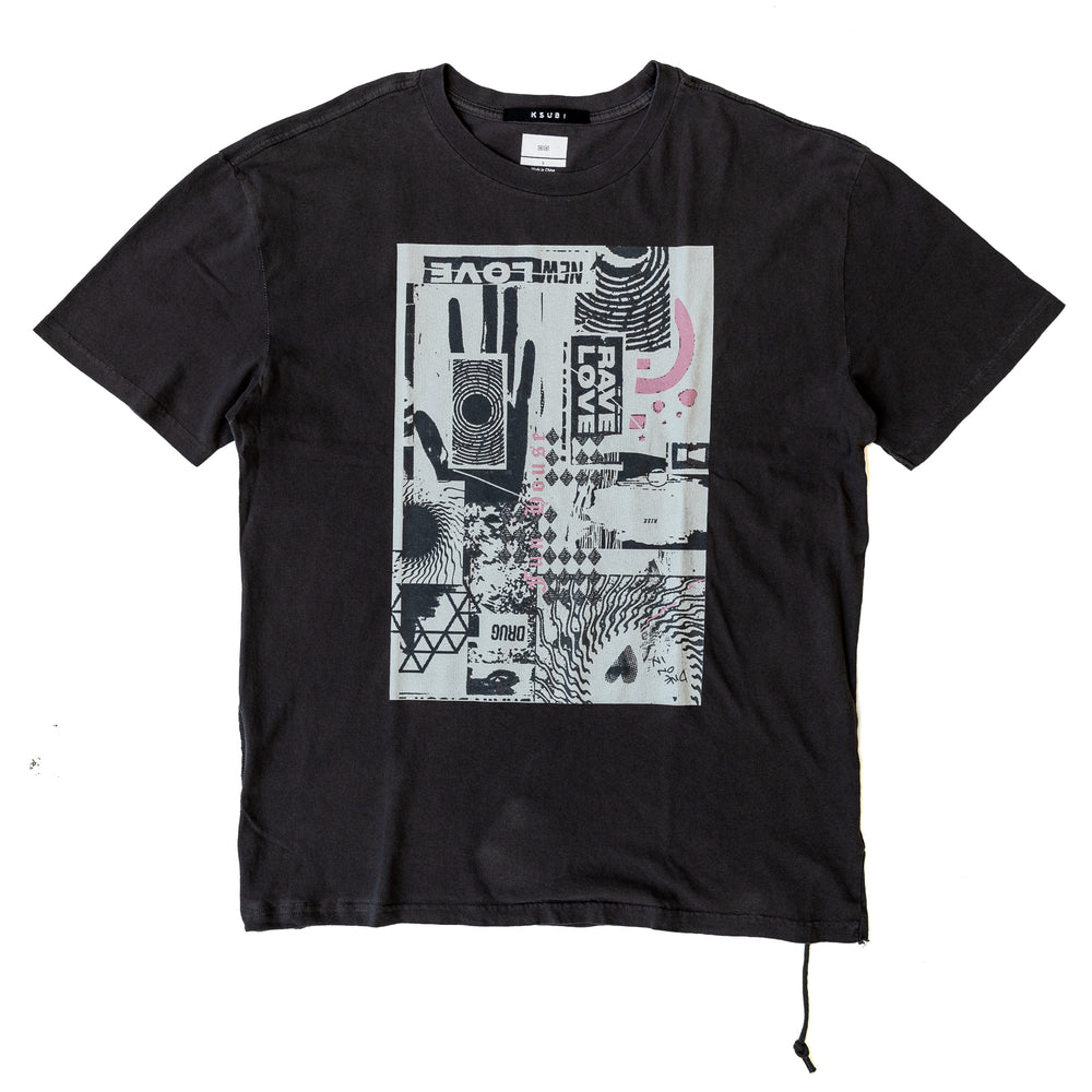 Ksubi Love Rave Biggie SS Tee 'Black'