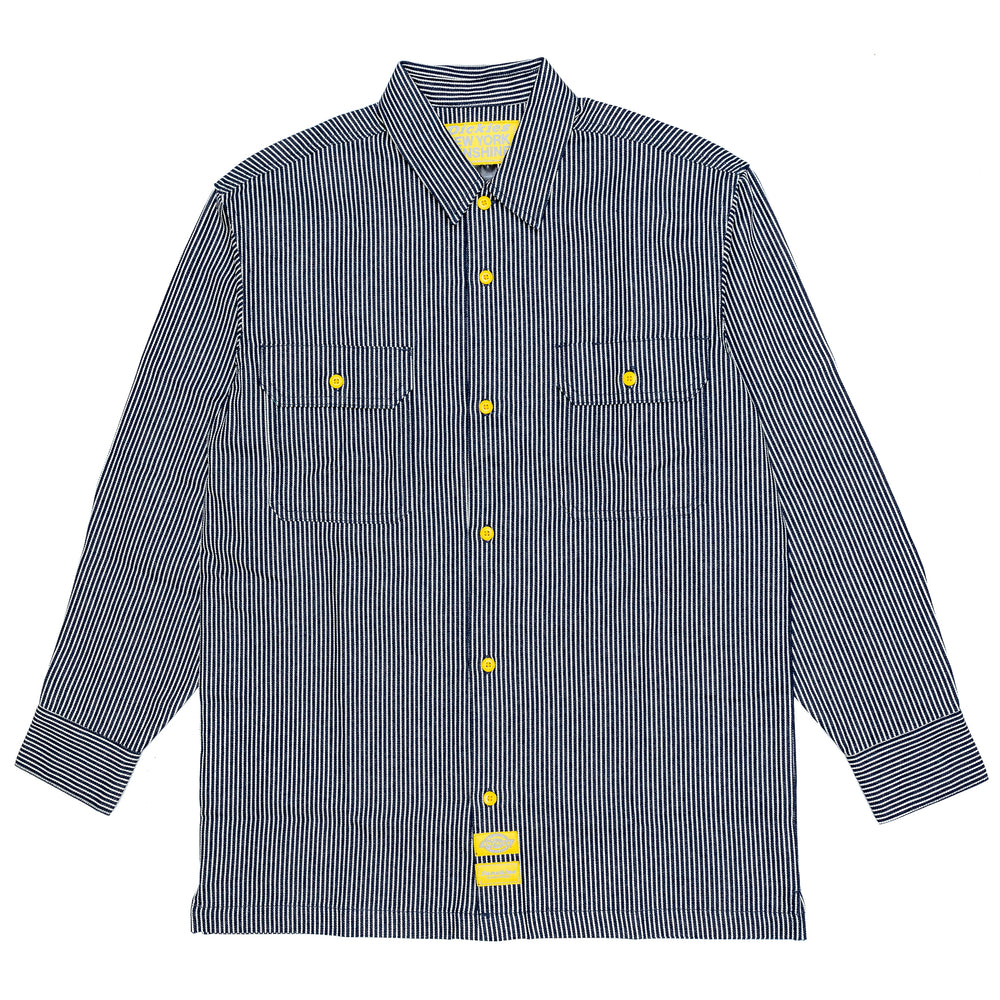 Dickies x New York Sunshine Twill L/s Work-shirt 'Pinstripe'