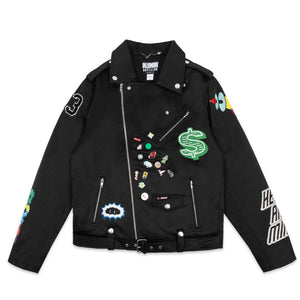 
                  
                    Load image into Gallery viewer, Billionaire Boys Club Moto Jacket &amp;#39;Black&amp;#39;
                  
                