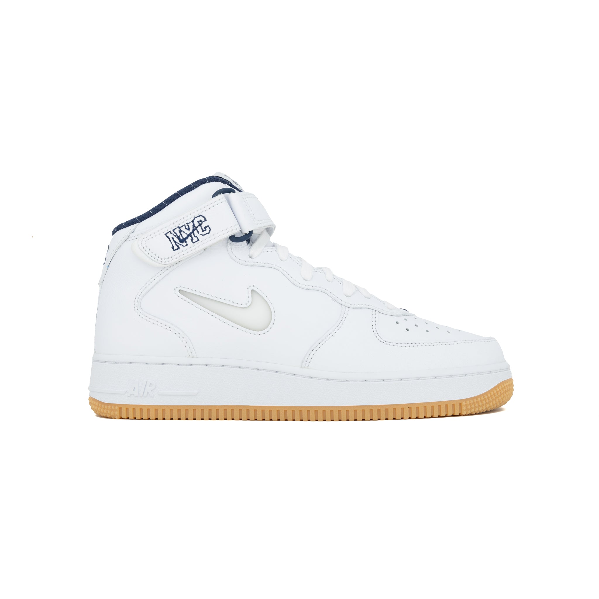 Nike Air Force 1 Mid Jewel NYC 'White/Navy'