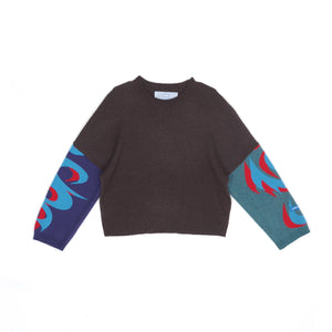 
                  
                    Load image into Gallery viewer, Jungles JUNGLES Tribal Knit Sweater &amp;#39;Brown&amp;#39;
                  
                