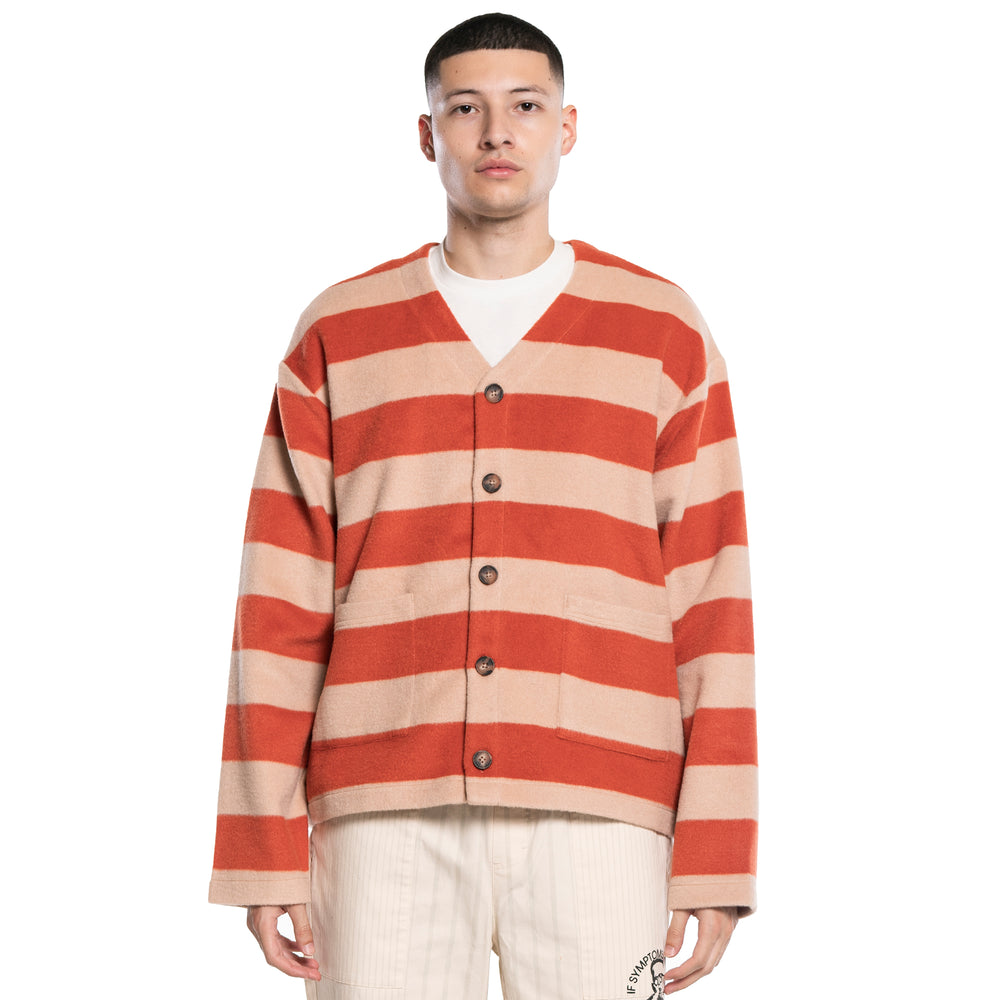 
                  
                    Load image into Gallery viewer, Pleasures Typo Cardigan &amp;#39;Peach&amp;#39;
                  
                