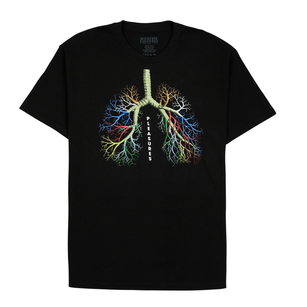 
                  
                    Load image into Gallery viewer, Pleasures Breathe Again T-Shirt &amp;#39;Black&amp;#39;
                  
                