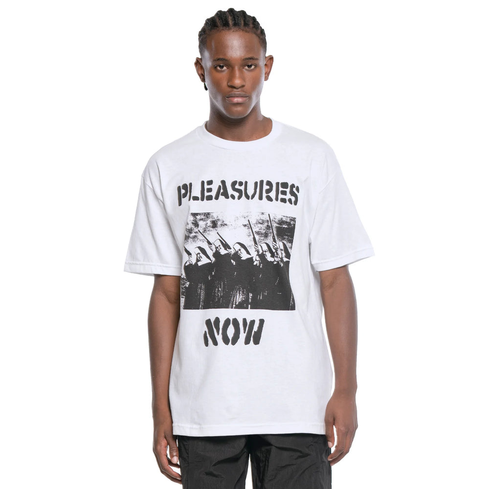 
                  
                    Load image into Gallery viewer, Pleasures Nuns T-Shirt &amp;#39;White&amp;#39;
                  
                